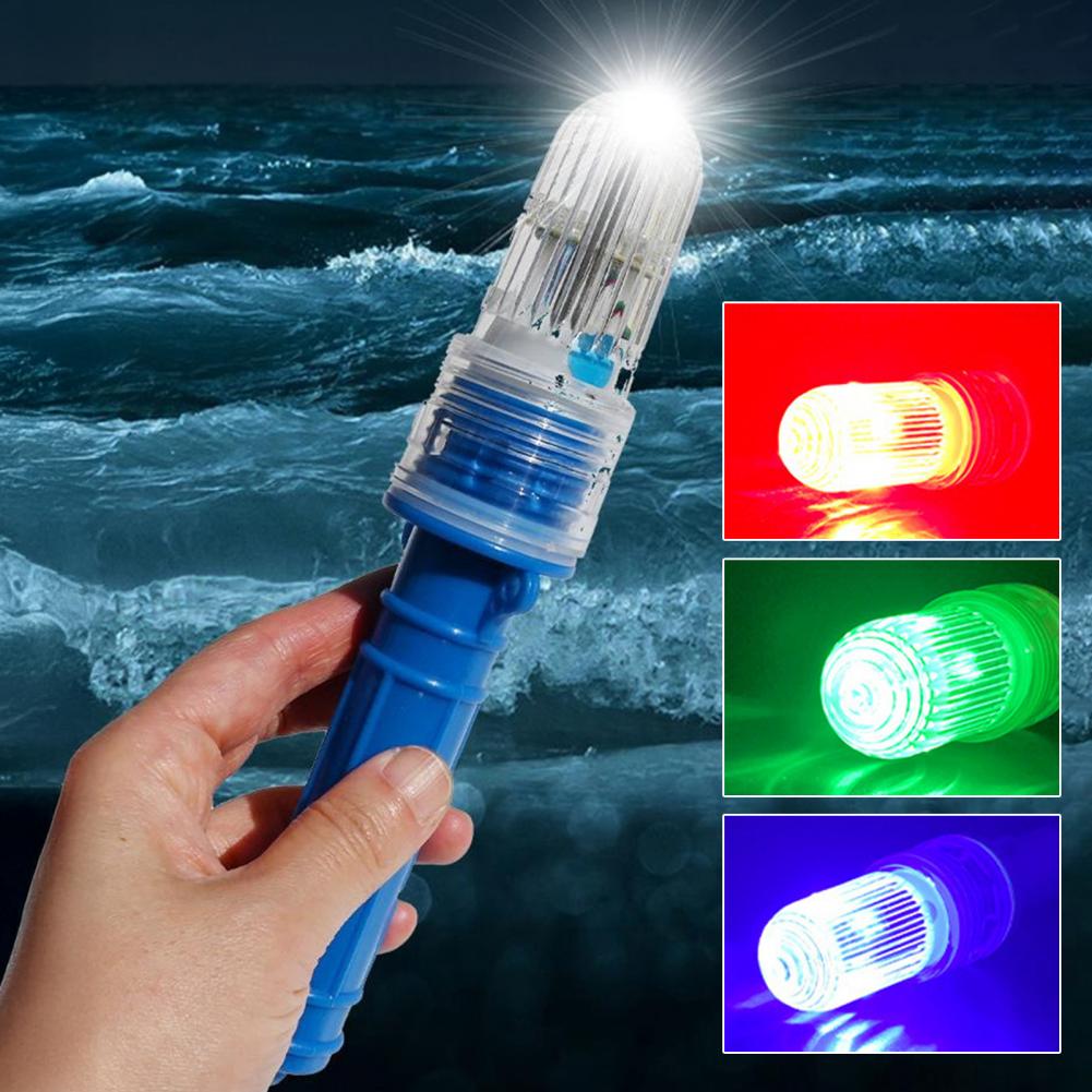 Signal Flare Kit - 1/2/3 個 19 センチメートルボートフレア LED 警告灯明るい照明モードミニサイズ防水ボート安全キット緊急信号ランプ