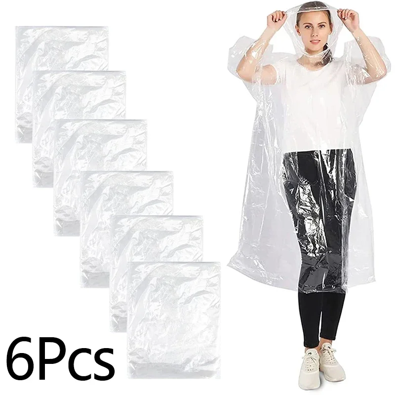 Emergency Poncho Rain - 大人用の使い捨て防水レインコート,屋外ハイキング,山の旅,透明なポンチョ,ポータブルレインコート